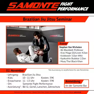 Brazilean Jiu Jitsu Seminar am 02.11.2025