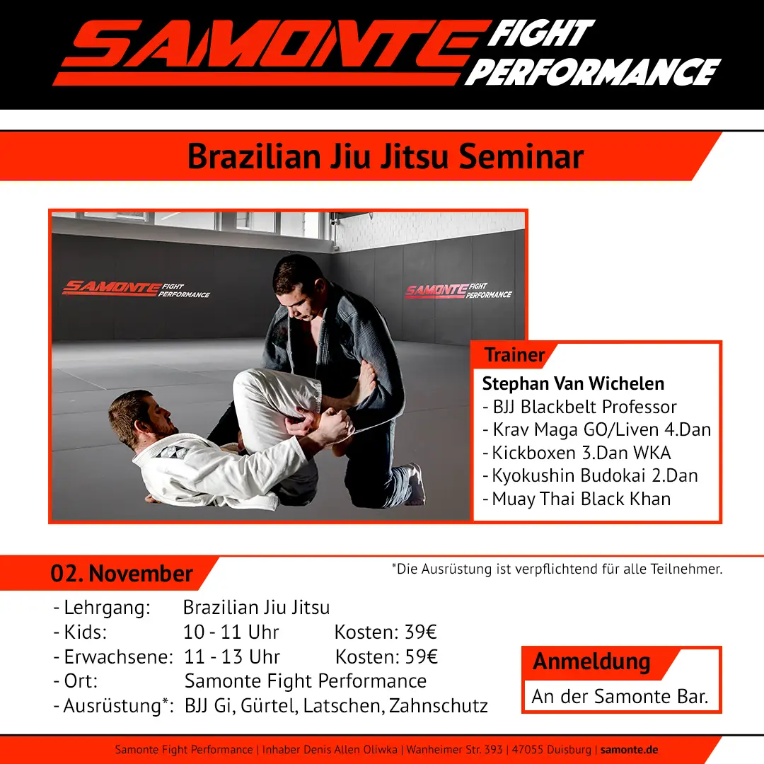 Brazilean Jiu Jitsu Seminar am 02.11.2025